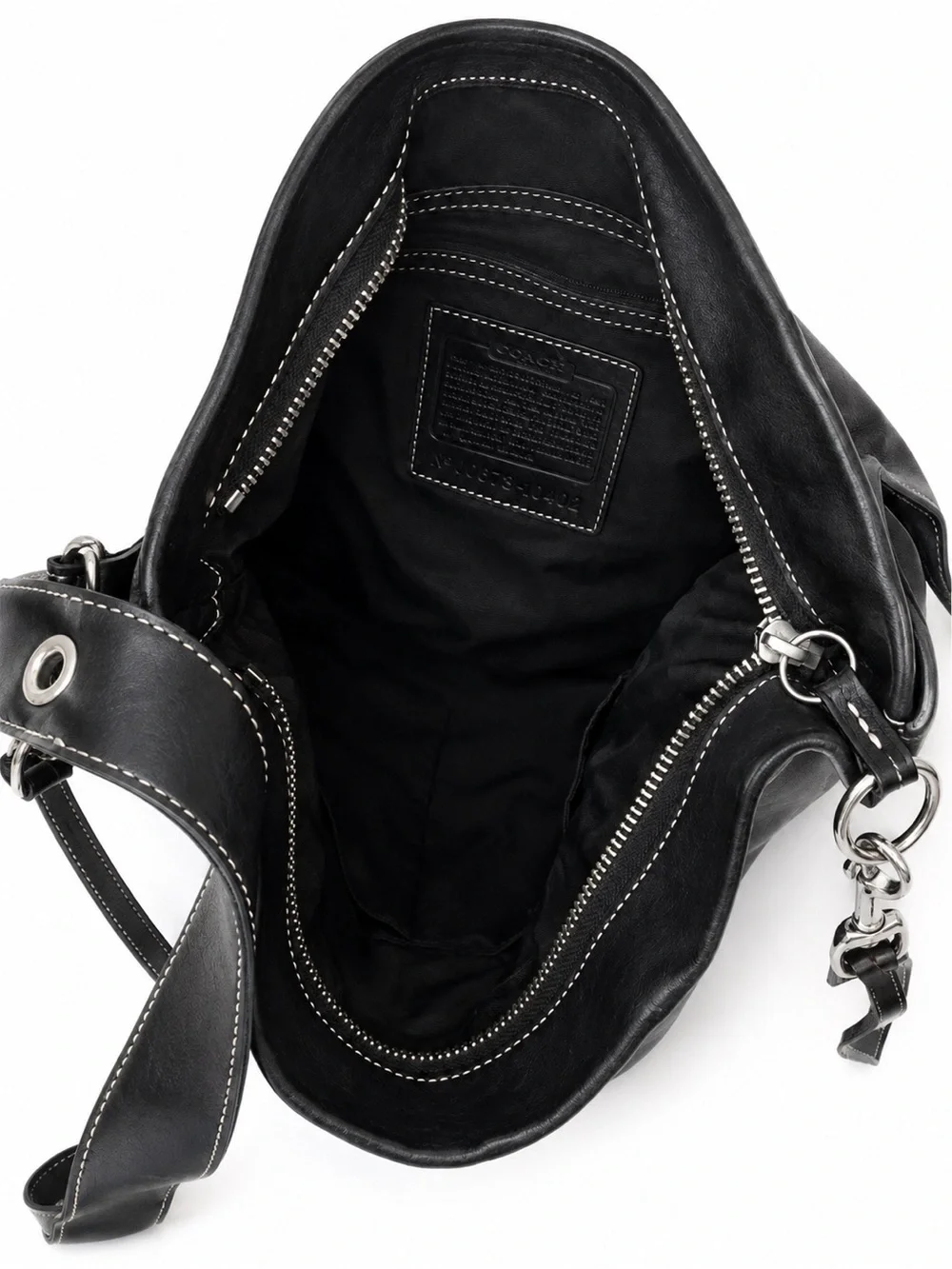 Coach black leather